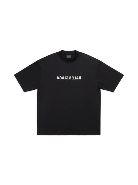 Mirror Balenciaga T-shirt Medium Fit in Black