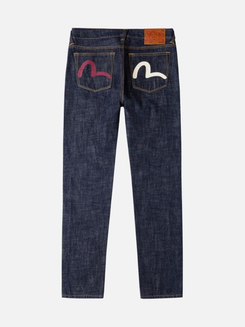 Seagull Print and Pockets Carrot Fit Jeans #2017