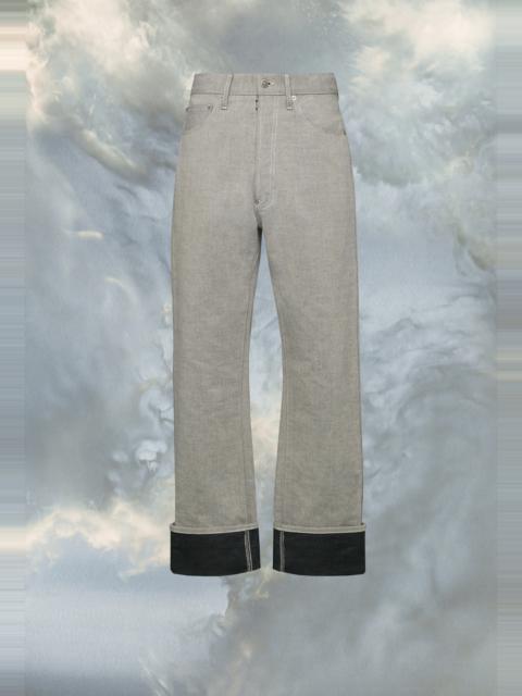 Turn-up jeans
