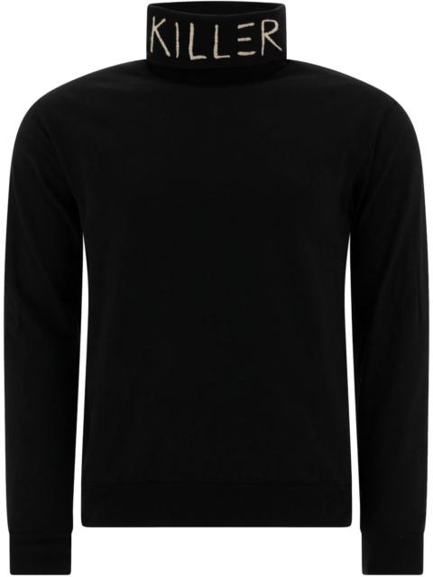 motif-embroidered T-shirt