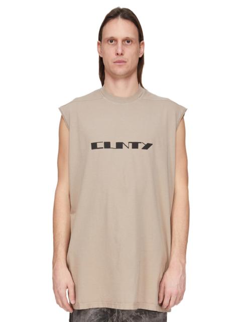 graphic-print sleeveless tank top