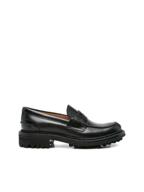 penny-strap leather loafers