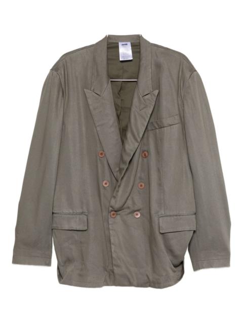 peak-lapel double-breasted blazer