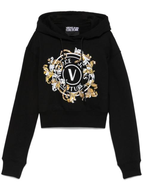 logo-print hoodie