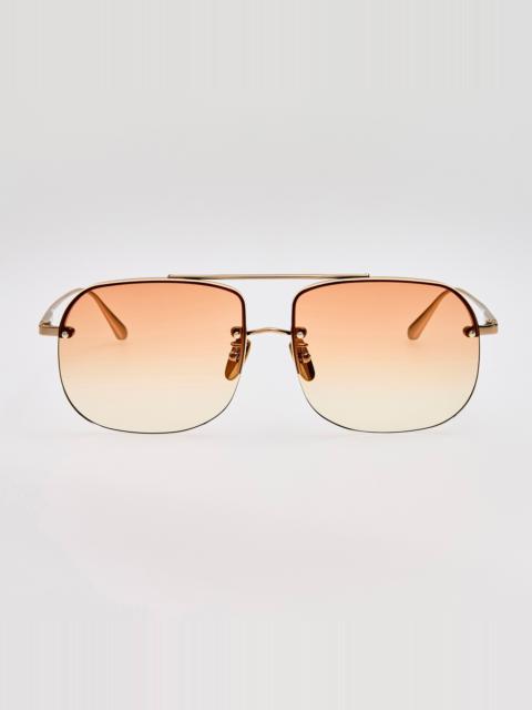 Seren Sunglasses in Camel and Gold