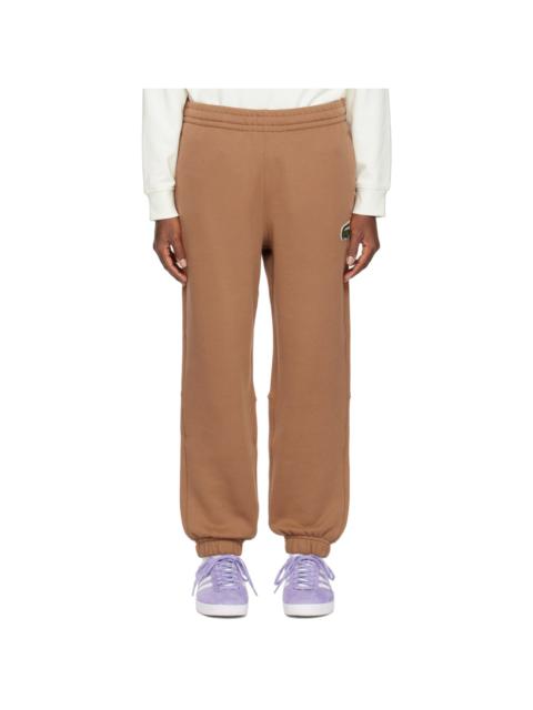 Brown Embroidered Lounge Pants