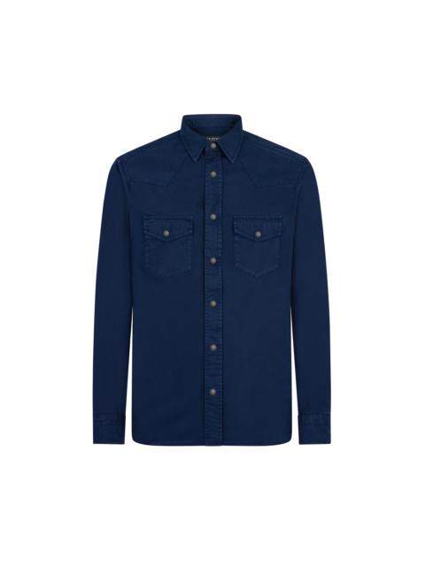 PEACH TWILL WESTERN SHIRT