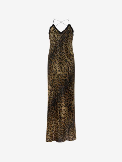 Jaguar Print Maxi Dress
