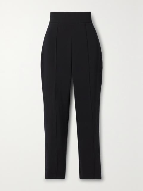 Cropped Stretch-crepe Straight-leg Pants