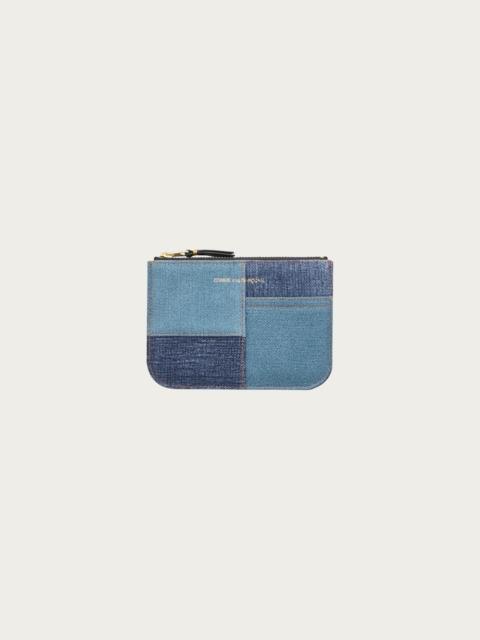 Denim Patchwork Wallet - Blue