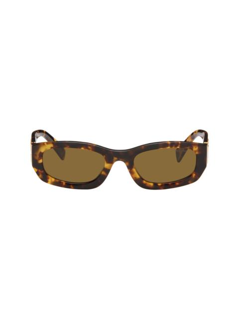 Brown Rectangle Sunglasses