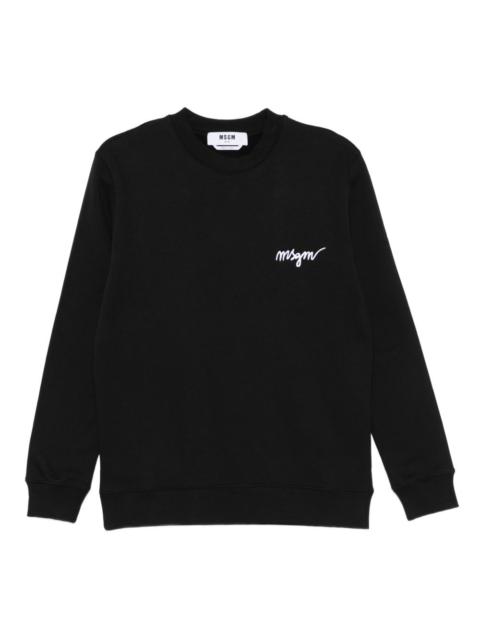 logo-embroidered sweatshirt