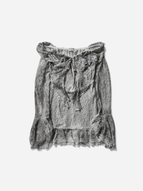 Women's Lace Corset Dress Washed Out Black