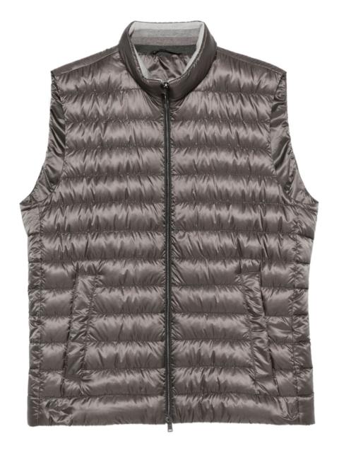 quilted sleeveless vest