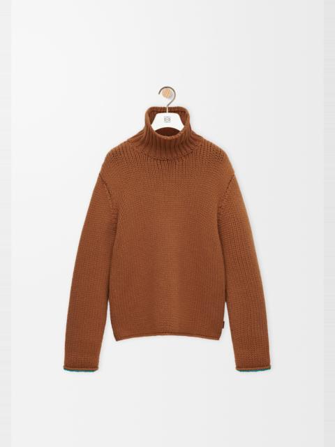 Turtleneck sweater in wool