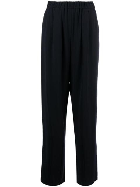 pleat-detail high-waist trousers