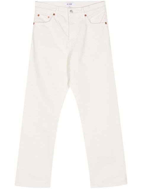 Easy straight-leg cropped jeans