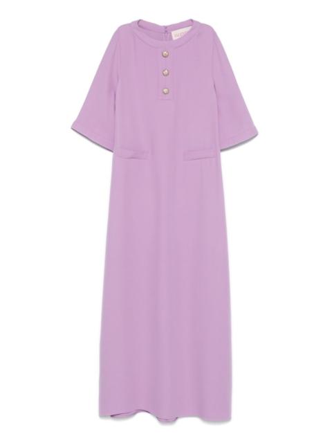 crepe maxi dress