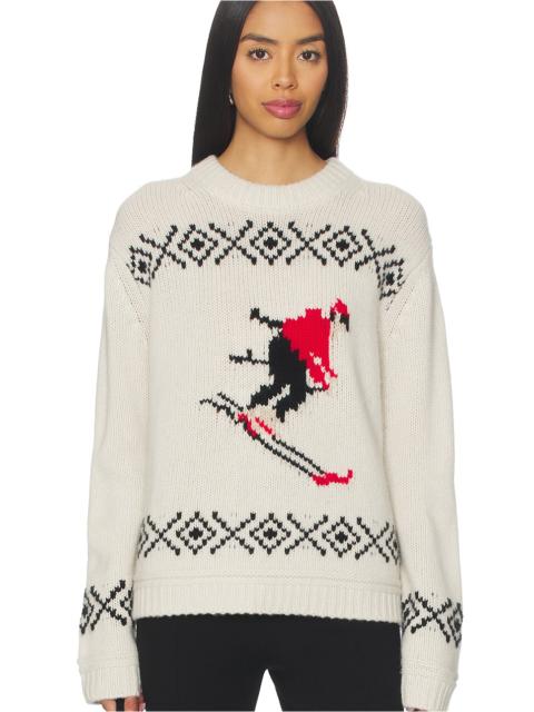 Cashmere Blend Ski Crewneck Sweater
