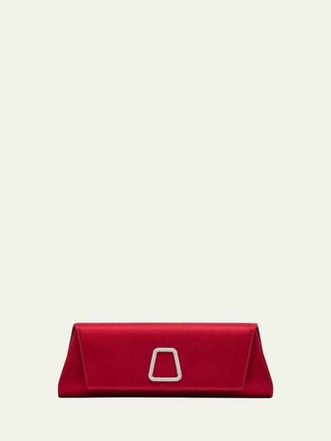 Anouk Small Satin Clutch Bag