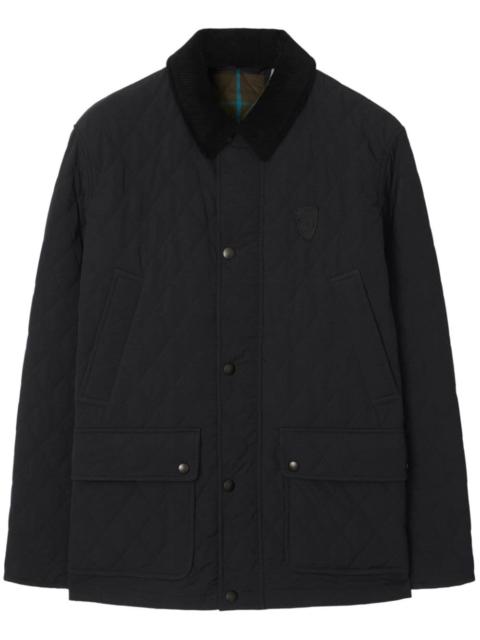 Burberry logo-embroidered padded jacket - 8101876 | REVERSIBLE