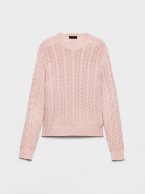 Wool and cashmere crew-neck sweater