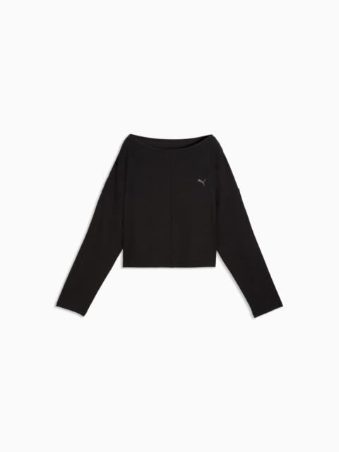 Cloudspun Ultra Soft Women's Ribbed Cloud Long Sleeve Tee