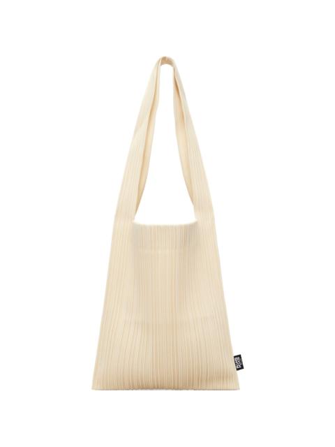 Beige Crepe Knit Tote
