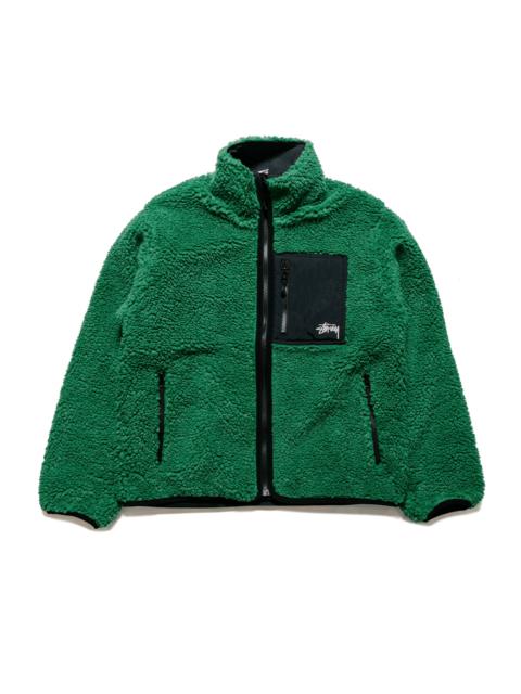 Stüssy Sherpa Reversible Jacket Green