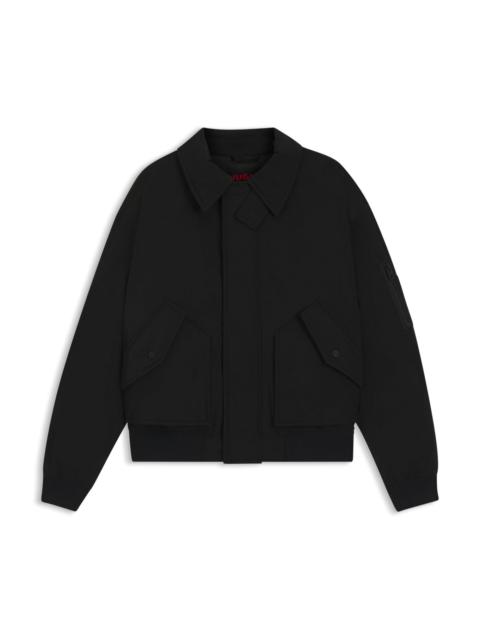 REGULAR-FIT PARKA JACKET IN WATER-REPELLENT FABRIC