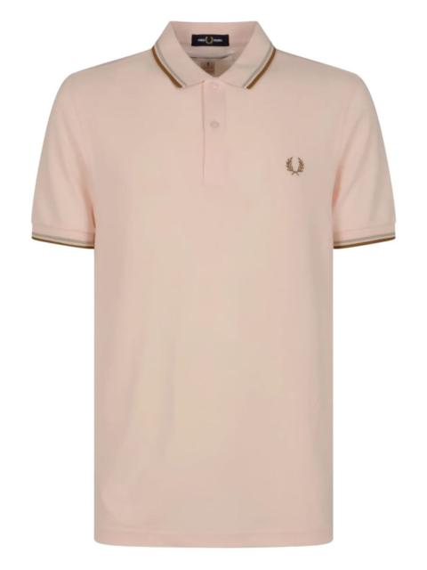 x Fred Perry slogan-print polo shirt