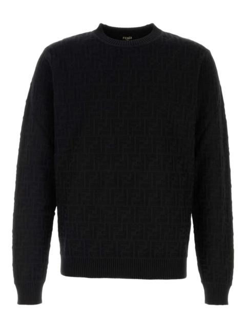 FF-pattern cotton sweater