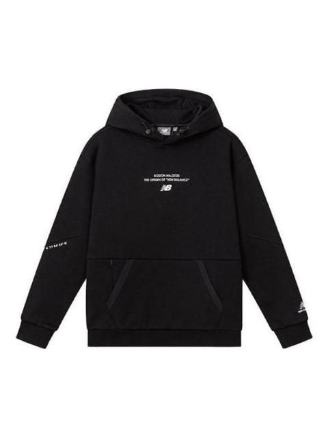 New Balance Sportswear Hoodie 'Black White' 5CC39593-BK