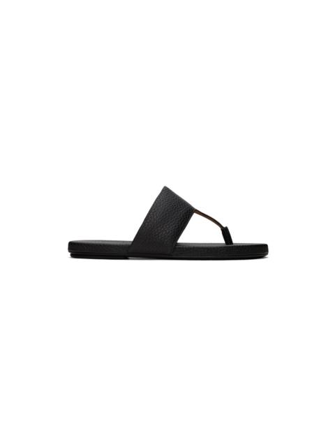 Black Spanciata Sandals