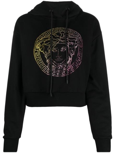 crystal-embellished Medusa hoodie