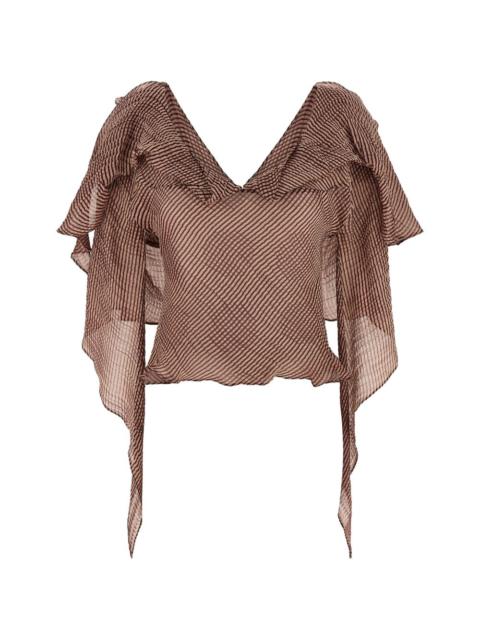Plexus crinkled blouse