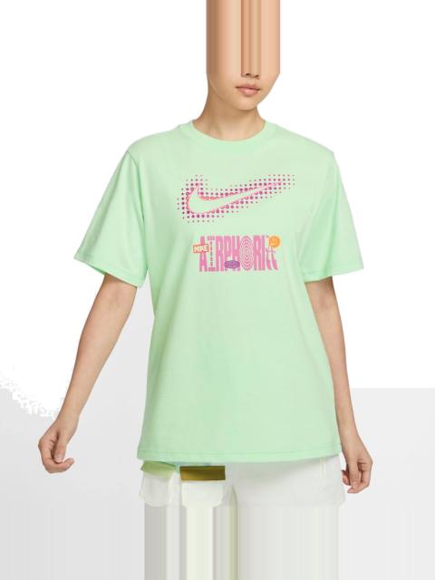 (WMNS) Nike Sportswear Graphic T-Shirt 'Green Pink' FV4263-376