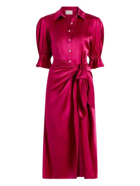 Fabbie twist-detail midi dress