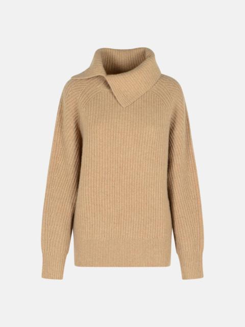 'CECIL' BEIGE CASHMERE SWEATER