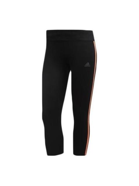 (WMNS) adidas Own the Run 3/4 Tights 'Black Orange' DZ2010