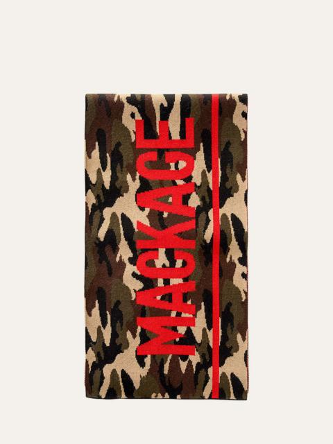 Men's Juno Wool Camouflage Logo Scarf
