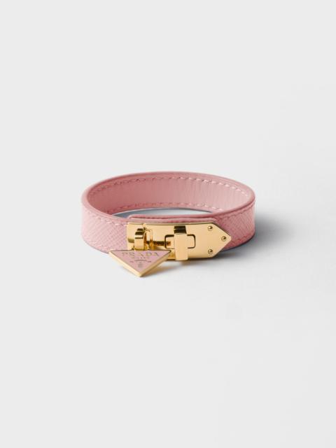 Saffiano leather bracelet