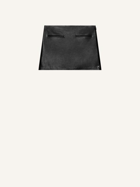 HERITAGE LEATHER MINI SKIRT