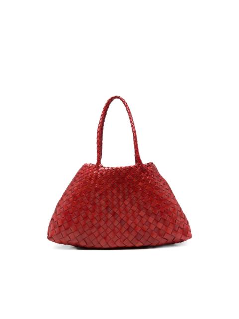woven handle tote bag