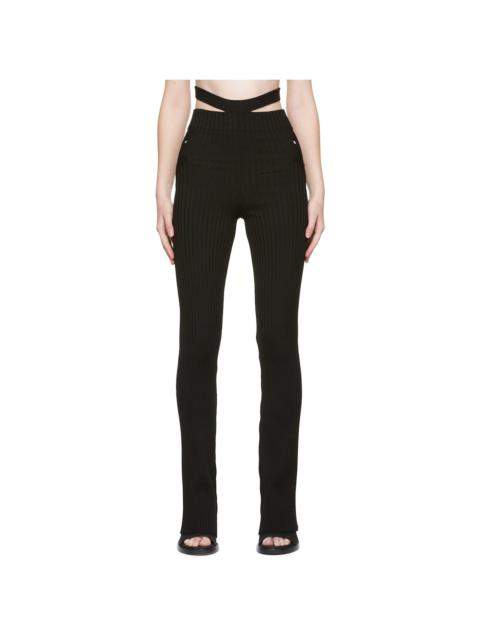 Black Ribbed Trousers