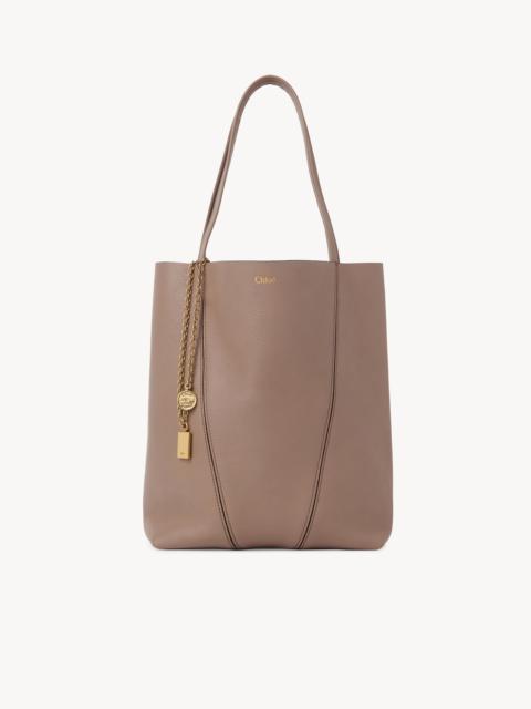 CHLOÉ SPIN TOTE BAG IN GRAINED LEATHER
