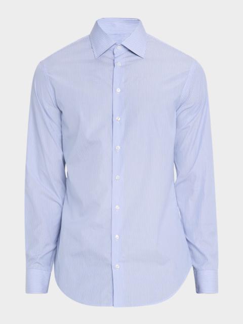 Men's Majesty Cotton Vertical Stripe Dress Shirt