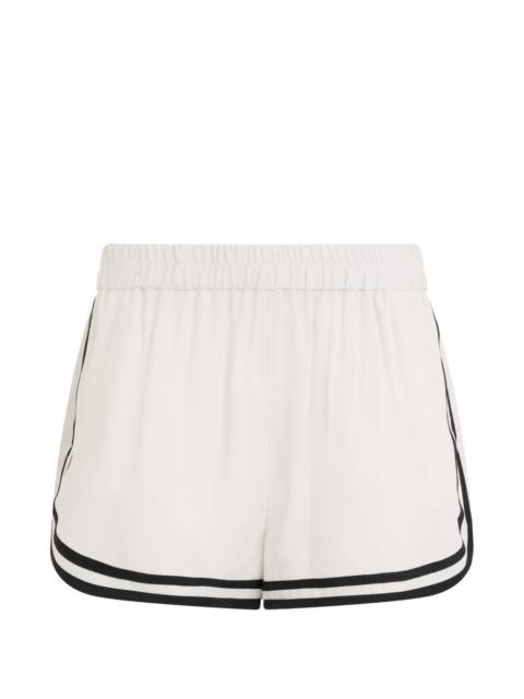 elasticated-waistband shorts