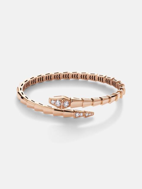 Serpenti Viper 18kt rose gold bracelet with diamonds