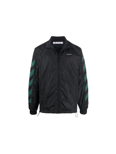 OFF-WHITE Diag Nylon Jacket Black/White
